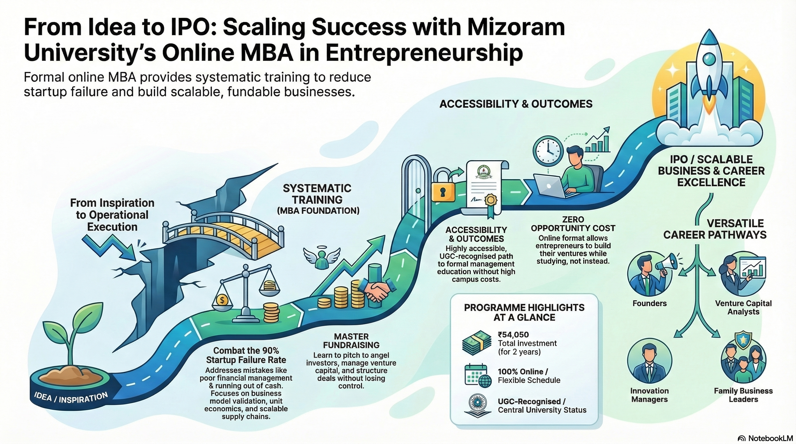 MBA in Entrepreneurship Online from Mizoram University 