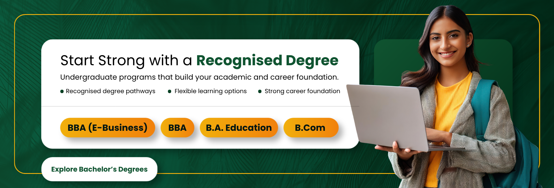 Start Strong with a Recognised Degree - Mizoram University Online Bachelor's Degree